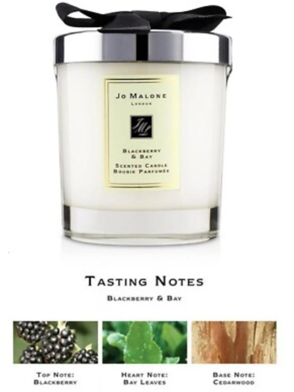 Jo Malone Blackberry & Bay Scented Candle 7oz NEW with Brown Box